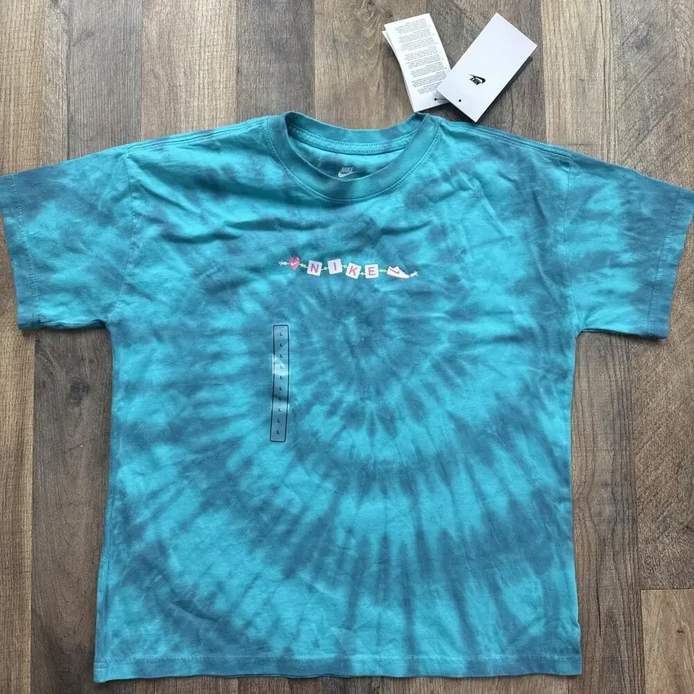 Nike Tie Dye Kids T Shirt Sz Lg Loose Fit